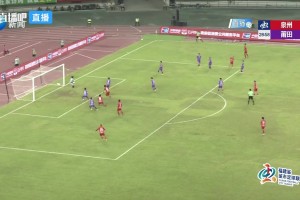 队长发力！赵泓旭凌空抽射破门，泉州队2-0领先莆田队了！
