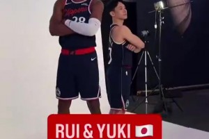 日本双子星！八村塁&河村勇辉两人一起拍定妆照！