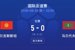 这一战或重塑格局？吉尔吉斯斯坦5-0大胜马尔代夫，胜利背后的深远影响