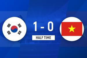 全网热议！李英俊头球破网，韩国U23一球领先越南U23点燃球迷激情
