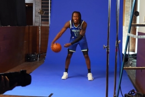 强强对决，森林狼后卫多苏穆与NBA宣传拍摄背后的故事