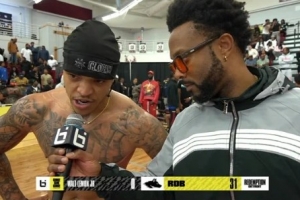 街头篮球巅峰对决！罗布力压前NBA球星小沃尔特·莱蒙，单挑大赛31-0完胜